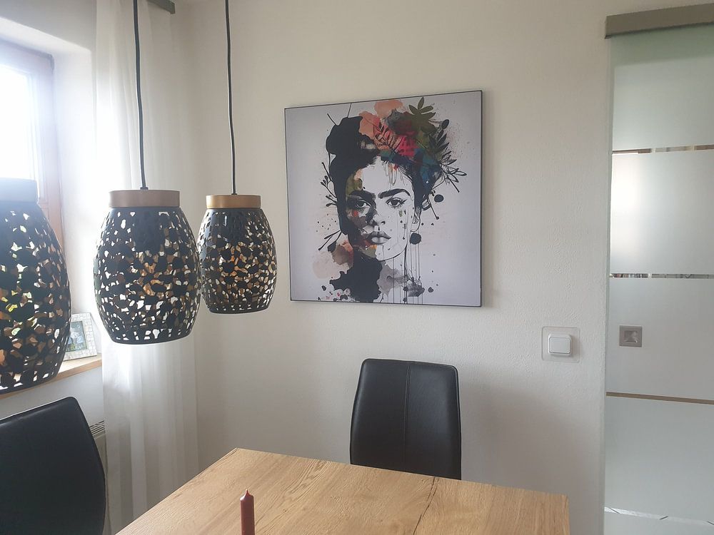 Black &amp; white with flower colour splash  von Bianca ter Riet 