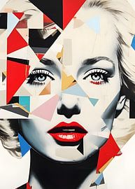 Witte collage van Phycho Art