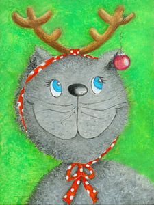 Katze Lina die Weihnachtskatze