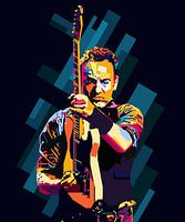 Bruce Springsteen Pop Art WPAP