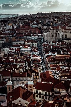 Lissabon van boven van Pitkovskiy Photography|ART