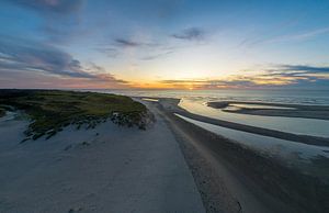 De Slufter Texel Zonsondergang van Texel360Fotografie Richard Heerschap
