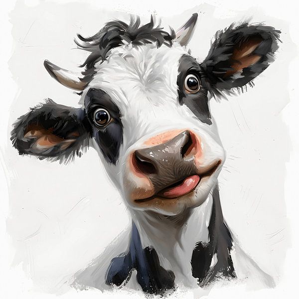 Happy Cow (No 2) by But First Framing