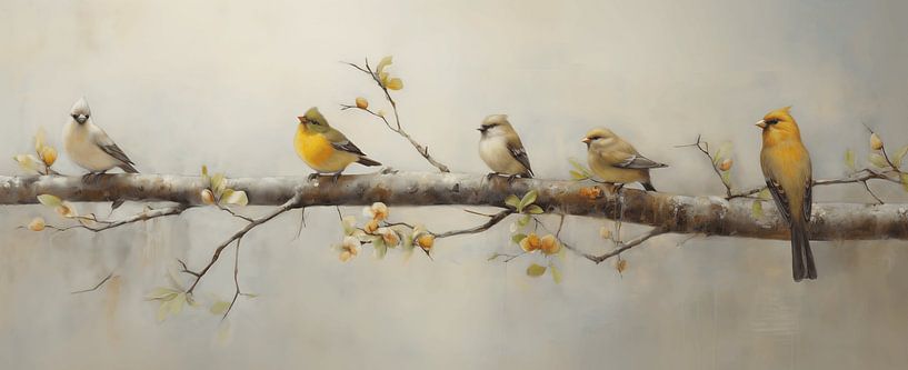 Singvögel im Frühling von Brigitta Meijer
