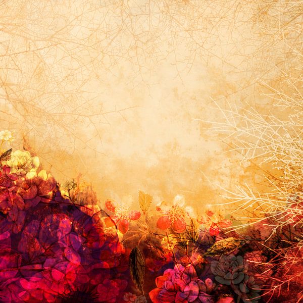 DE JOLIES FLEURS EMBRASSENT UN CHAMP JAUNE II par Pia Schneider