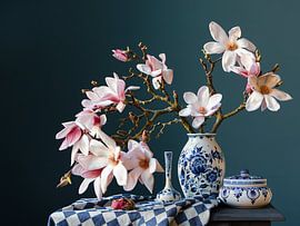 Stilleben mit Magnolie von Studio Elsken