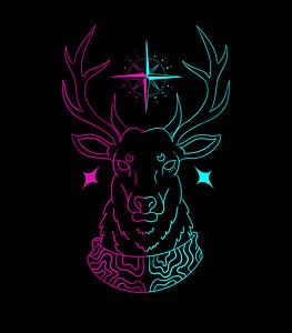 Cerf rétro