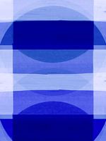 Abstracte Organische Vormen Winter Blauw Pop Art
