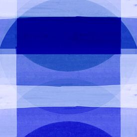 Formes organiques abstraites Hiver Bleu Pop Art sur FRESH Fine Art