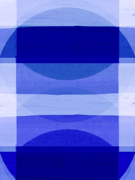 Abstrakte Organische Formen Winter Blau Pop Art von FRESH Fine Art