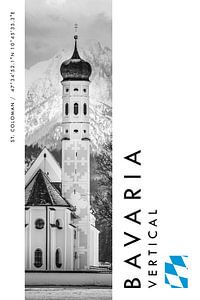 Bavaria Vertical St. Coloman (Schwarz-weiß)