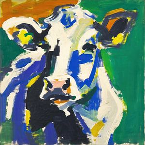 Vache colorée | Vache sur fond coloré