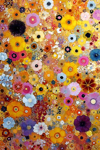 Bloemen Tuin Abstract C, Gustav Klimt