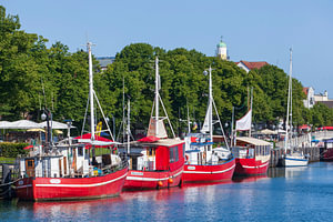 Alter Strom, Warnemünde, Rostock, Mecklenburg-Vorpommern, Deutschland, Europa