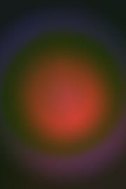 Art néon rétro des années 70. Dégradé abstrait en orange, vert, violet et noir. sur Dina Dankers