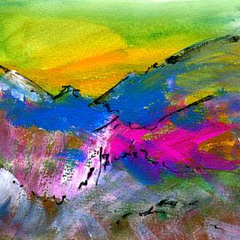 Kontraste 3 einer Landschaft - Contrasten 3 von Claudia Gründler