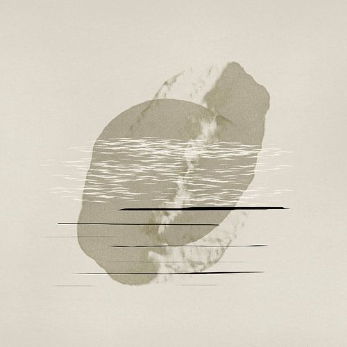 Moderne organische Formen in weichen, neutralen Erdfarben