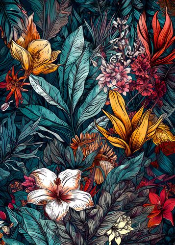 Fleurs et feuilles nature art 4 #flora