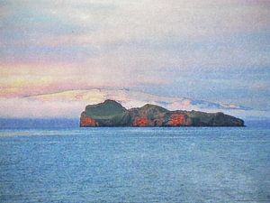 Blick auf Elliðaey, Island