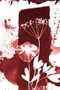 Abstract red flowers by Lies Praet thumbnail