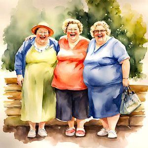 3 gemütliche Damen im Urlaub von De gezellige Dames