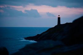 Phare le soir sur Poster Art Shop