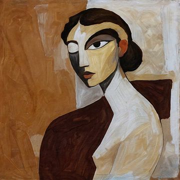 Kubistisches Porträt einer Frau