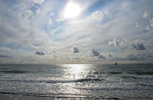 Plage de Zoutelande en contre-jour