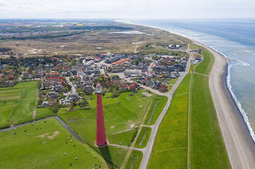 Aerial view of Lange Jaap lighthouse by Jeroen Kleiberg