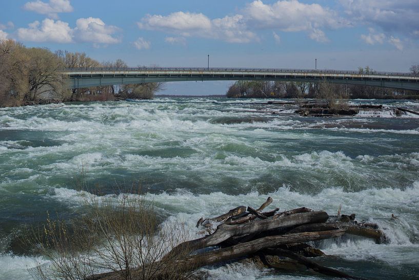 Niagara rivier in aanloop naar de watervallen van Harm-Jan Tamminga
