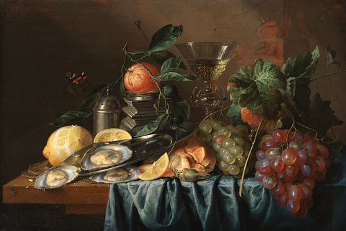 Stilleven met oesters en druiven, Jan Davidsz. de Heem