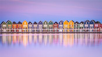 De kleurrijke huizen van Houten, NL