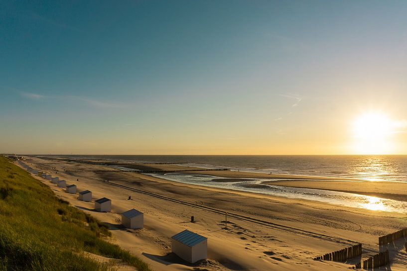 Sunset and beach cottages, Domburg by Just Go Global