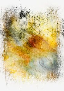 Goldene Wabi Sabi Abstraktion