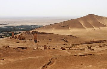 Syrië, Palmyra: zicht op de graftorens vanaf de citadel van Ingo Paszkowsky