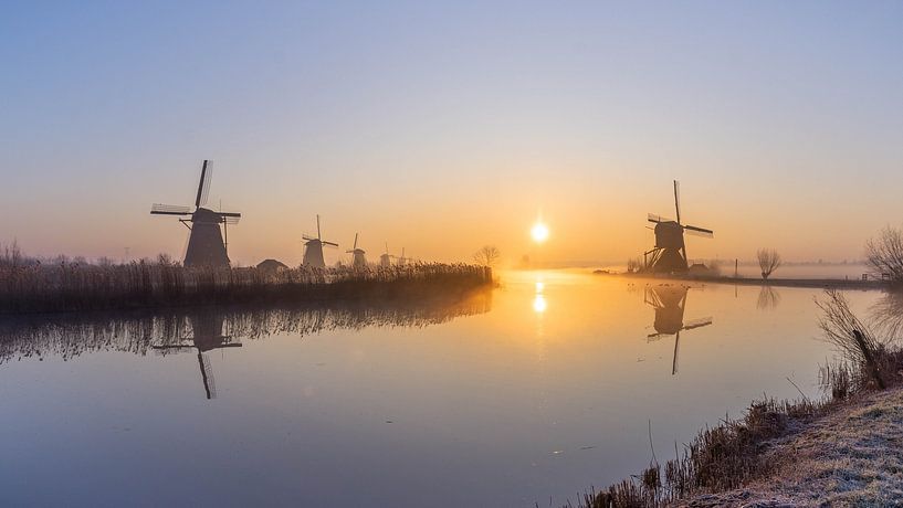 Sunrise Kinderdijk by Gerard van Herk