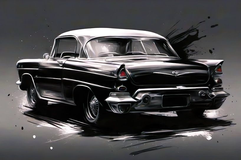 Auto Illustration klassisch von Nz Art