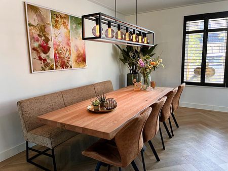 Triptych with picturesque flowers.