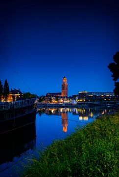 View on Zwolle at night by Sjoerd van der Wal Photography