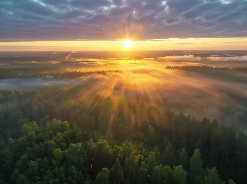 Luftige Herbstpracht von fernlichtsicht
