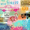 Flamingo Collage van Green Nest