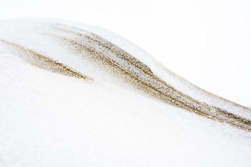 Gevormd door sneeuw en zand