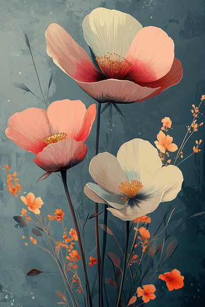 Mohnblumen in Pastell von Studio BB