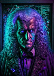 Isaac Newton Cyber Punk sur WpapArtist WPAP Artist