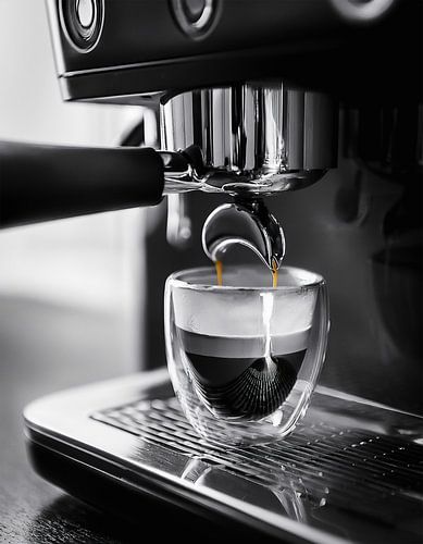 Fully automatic coffee machine with espresso