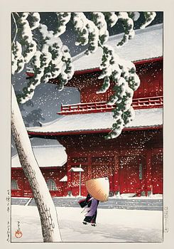 Geisha in de sneeuwstorm – Kawase Hasui
