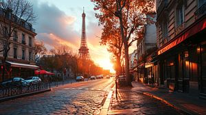 Lueur matinale parisienne sur Vlindertuin Art