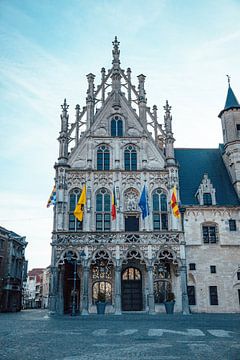 Rathaus von Mechelen auf dem Grote Markt von Sven van Rooijen