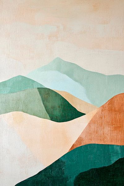 Abstract berglandschap van Poster Art Shop
