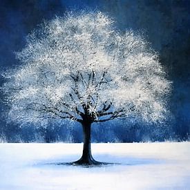 Snow Blue" van Sophie Duplain